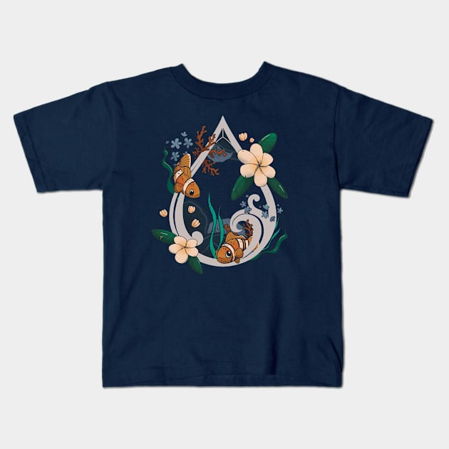 Ocean Days Kids T-Shirt by Bee and Clover Designs